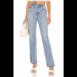 EB denim light wash jeans